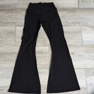 As Revival Crossover High Rise Wide Flare Leggings| Wide Flare Legging Pants